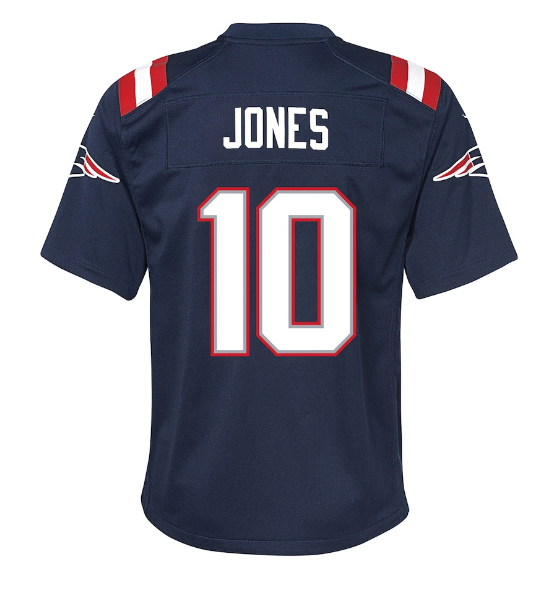 Nike Youth Jersey Youth Mac Jones New England Patriots Nike Navy Game Jersey