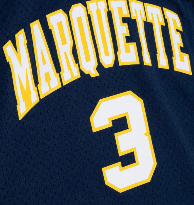 Pro Image America Adult Jersey Dwayne Wade Marquette Golden Eagles Mitchell & Ness Navy 2002 Throwback Swingman Jersey