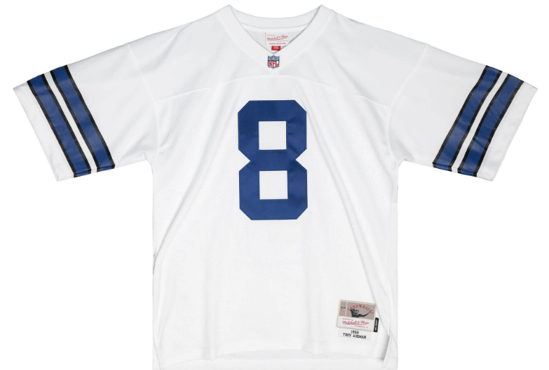 Nike Dallas Cowboys No8 Troy Aikman White Thanksgiving Throwback Men's Stitched NFL Limited Jersey