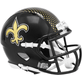 Riddell Mini Helmet Black New Orleans Saints Riddell 2022 Black Alternate Speed Mini Helmet